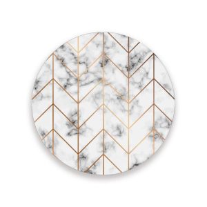 Coasters for Drinks Set of 4 Pieces Absorbent Ceramic Coasters with Cork Base ﻿Geometric Marble Texture Coffee Coaster Great Gift for Table Housewarming Birthday Kitchen Home Decor