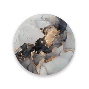 Coasters for Drinks Set of 2 Pieces Absorbent Ceramic Coasters with Cork Base ﻿Abstract Fluid Marbling Coffee Coaster Great Gift for Table Housewarming Birthday Kitchen Home Decor