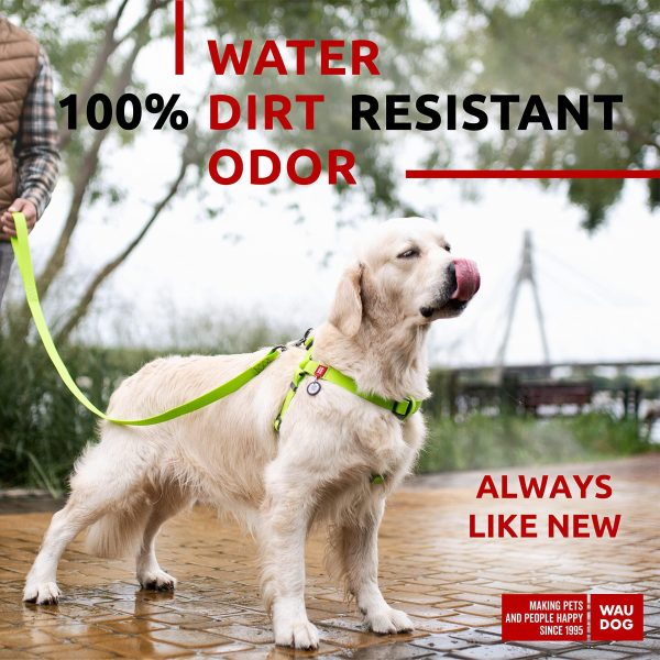 Waterproof Dog Harness   Adjustable Dog Harness for Large Dogs Small and Medium Dogs   Heavy Duty Dog Harness with Durable Metal Clasp and QR Dog Tag   Boy & Girl Dog Harness   Green (24 35in) - Image 2