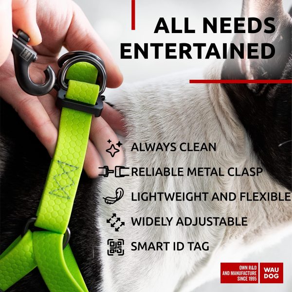Waterproof Dog Harness   Adjustable Dog Harness for Large Dogs Small and Medium Dogs   Heavy Duty Dog Harness with Durable Metal Clasp and QR Dog Tag   Boy & Girl Dog Harness   Green (24 35in) - Image 5