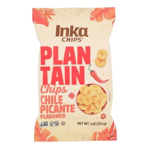 Inka Crops - Plantain Chips - Chile Picante - Case of 12 - 4 oz.