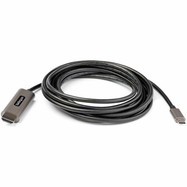 StarTech.com 10ft (3m) USB C to HDMI Cable 4K 60Hz with HDR10, Ultra HD USB Type-C to HDMI 2.0b Video Adapter Cable, DP 1.4 Alt Mode HBR3 - Image 4