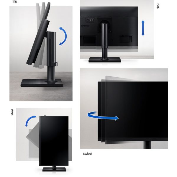 Samsung F22T454FQN 22" Class Full HD LCD Monitor - 16:9 - Black - Image 3