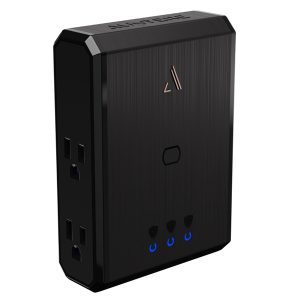 Austere 3S-PS4-US2 III Series Power Wall Tap with 2,500-Joules Surge Protection, 4 AC Outlets, 3S-PS4-US2