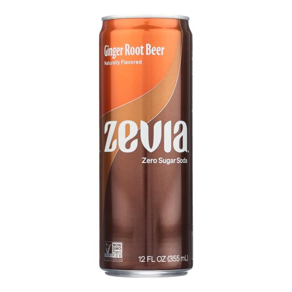 Zevia - Soda Ginger Root Beer - Case of 12-12 FZ - Image 2