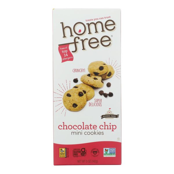 Homefree - Gluten Free Mini Cookies - Chocolate Chip - Case of 6 - 5 oz. - Image 2