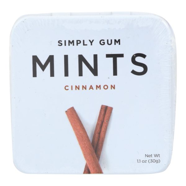 Simply Gum Cinnamon Mints  - Case of 6 - 30 CT - Image 2