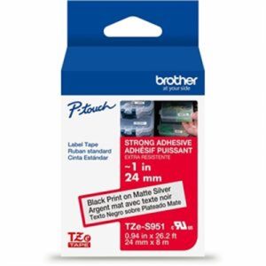 BLACK/SILVER MATTE TAPE (24MM)