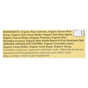 Nelly's Organics - Bar Caramel Nougat - Case of 9 - 1.6 OZ