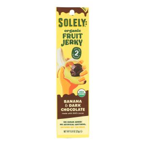Solely Fruit - Fruit Jerky Banana Coco - Case of 12 - .8 OZ
