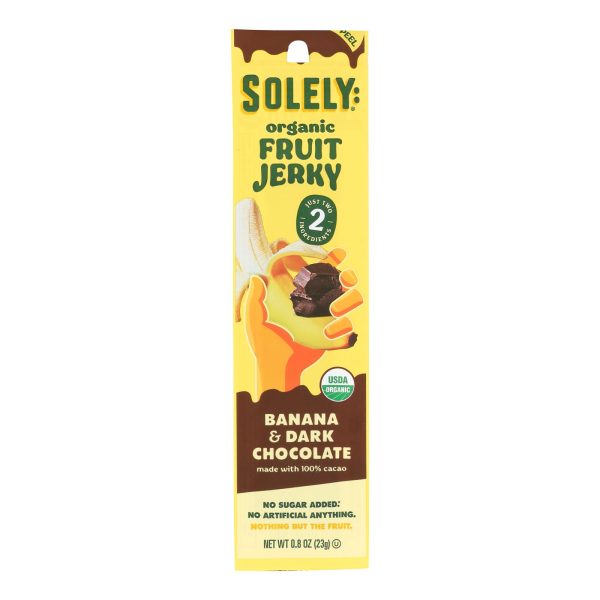 Solely Fruit - Fruit Jerky Banana Coco - Case of 12 - .8 OZ