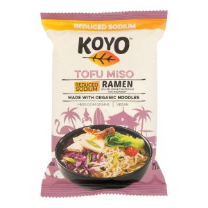 Koyo Tofu Miso Reduced Sodium Ramen - Case of 12 - 2.1 OZ