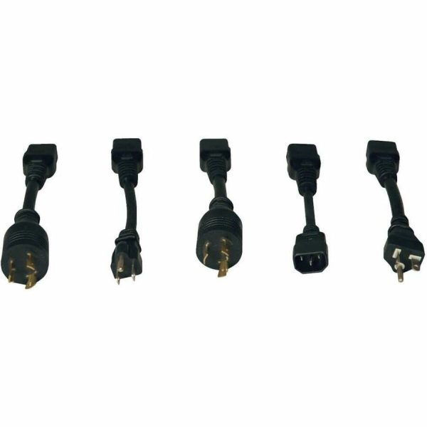 Eaton Tripp Lite Series 1.9-3.8kW Single-Phase 120-240V Basic PDU, 14 Outlets (12 C13 & 2 C19), C20 with 5 Adapters, 10 ft. (3.05 m) Cord, 1U Rack-Mount - Image 3