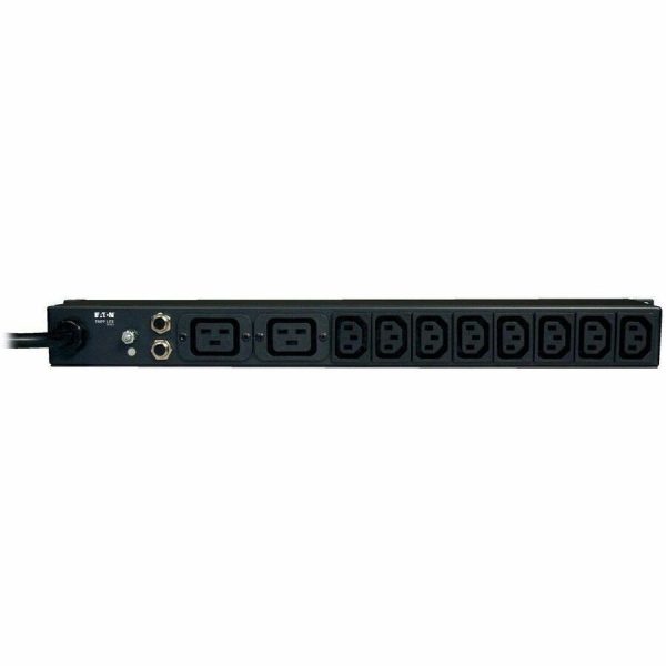 Eaton Tripp Lite Series 1.9-3.8kW Single-Phase 120-240V Basic PDU, 14 Outlets (12 C13 & 2 C19), C20 with 5 Adapters, 10 ft. (3.05 m) Cord, 1U Rack-Mount - Image 5