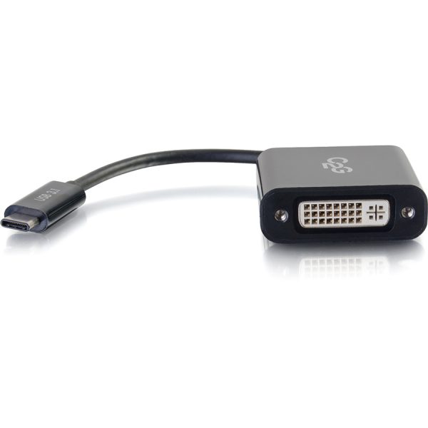 C2G USB-C To DVI-D Video Adapter Converter - Black - Image 2