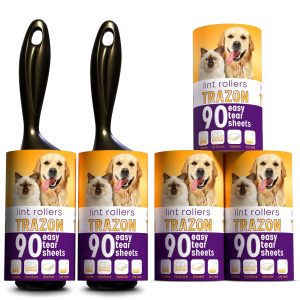 Lint Rollers Value Pack of 450 Sheets 5 Refills Sticky Roller Lint Remover for Dog Cat Pet Hair Lint Rollers for Clothes Carpet Couch Furniture Car Seats