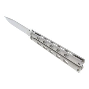 Cold Steel CS-FL-43ARC Arc Angel Folding Balisong Knife with 4.5-In. Clip-Point Blade, Silver