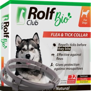 Natural Flea & Tick Collar for Dogs   6 Months Control of Best Prevention & Safe Treatment   Anti Fleas and Ticks Essential Oil Repellent (1 Pack 2 Count)