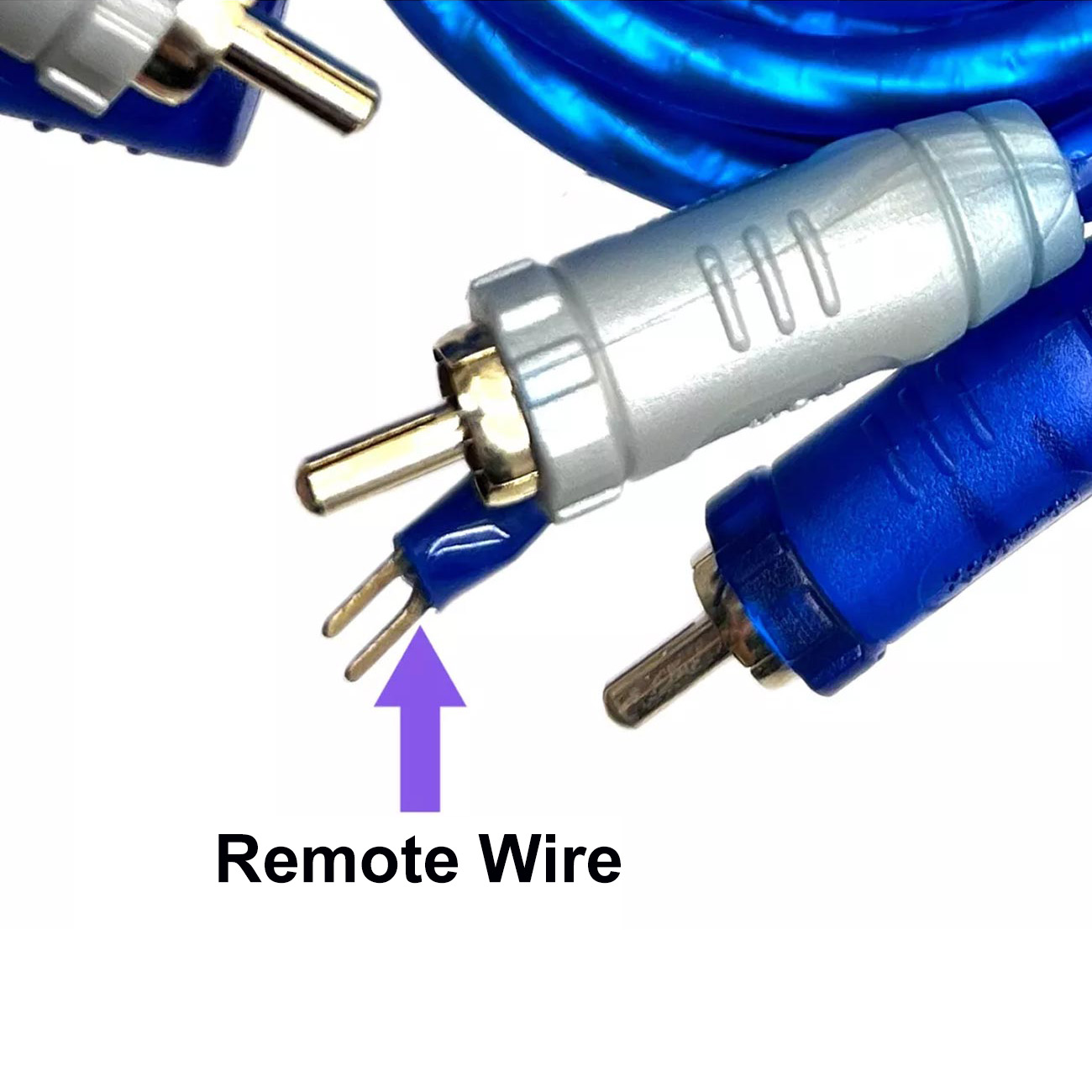 XScorpion 1.5-Foot Right Angle Triple Shielded RCA Cable with Remote Wire