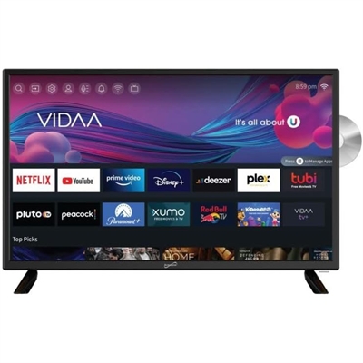 Supersonic 24"Smart HDTV DVD