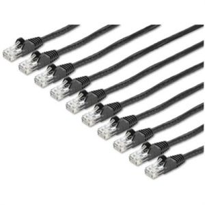 6 ft. CAT6 Cable Pack Black