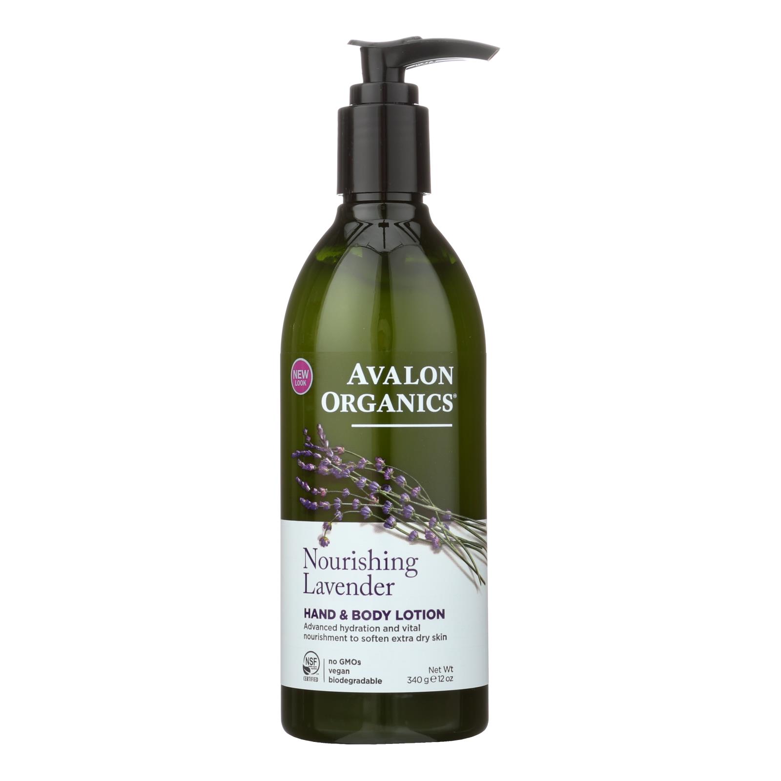 Avalon Organics Hand and Body Lotion Lavender - 12 fl oz - Image 2