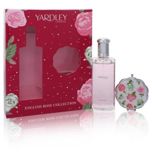 Yardley London Gift Set -- 4.2 oz Eau De Toilette Spray + Compact Mirror for Women
