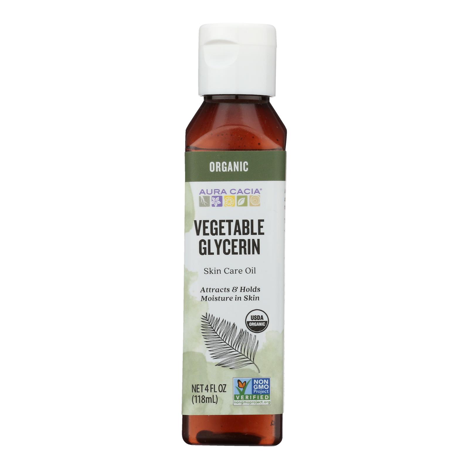 Aura Cacia - Skin Care Oil - Organic Vegetable Glycerin Oil - 4 fl oz