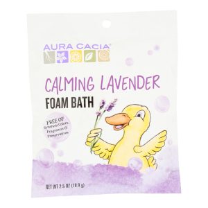Aura Cacia Calming Foam Bath Lavender Essential Oil - Case of 6 - 2.5 oz