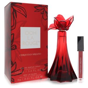Christian Siriano Eau De Parfum Spray + 0.21 oz Red Lip Gloss 3.4 oz for Women