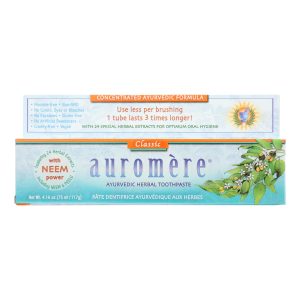 Auromere Toothpaste - Licorice - Case of 1 - 4.16 oz.