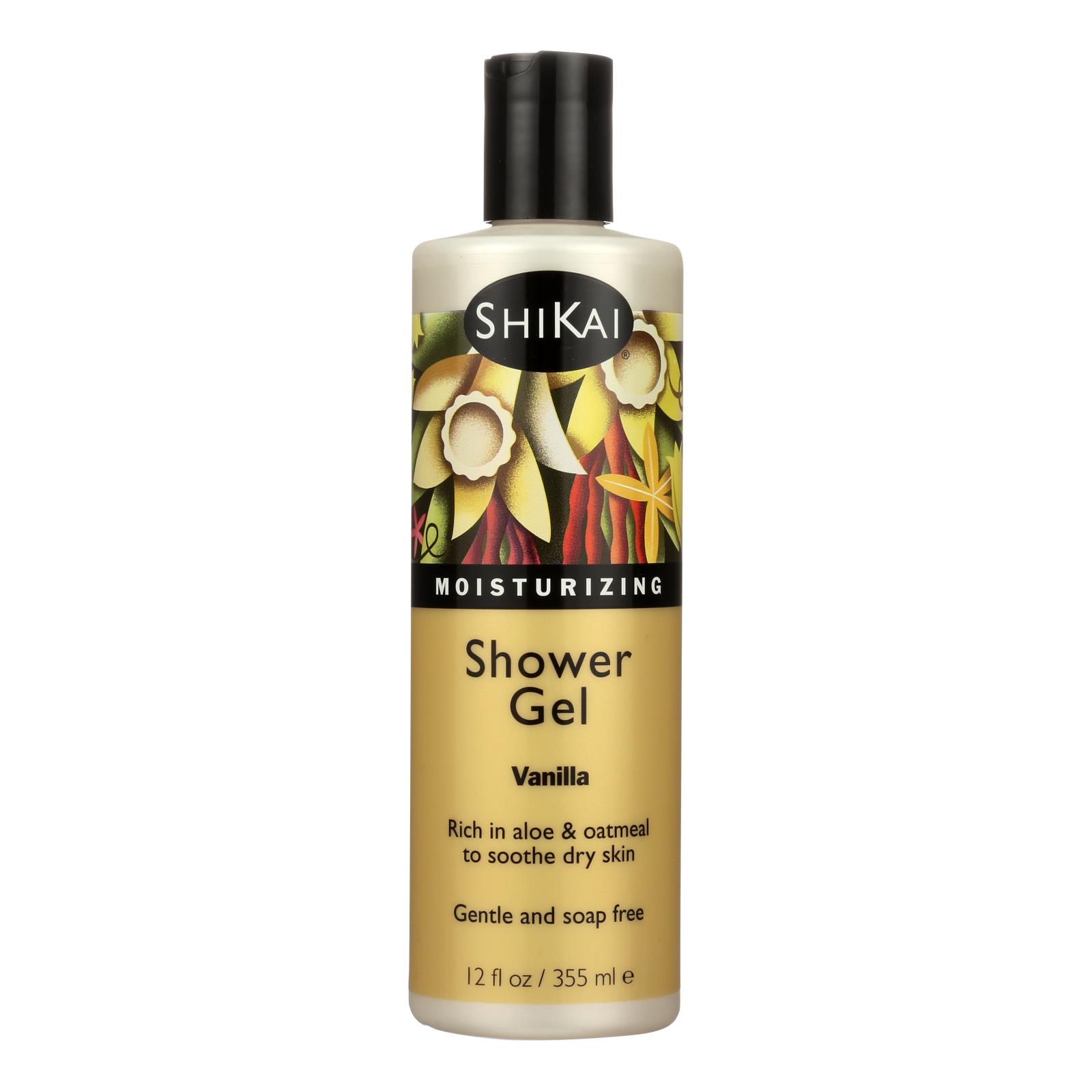Shikai Products Shower Gel - Vanilla - 12 oz