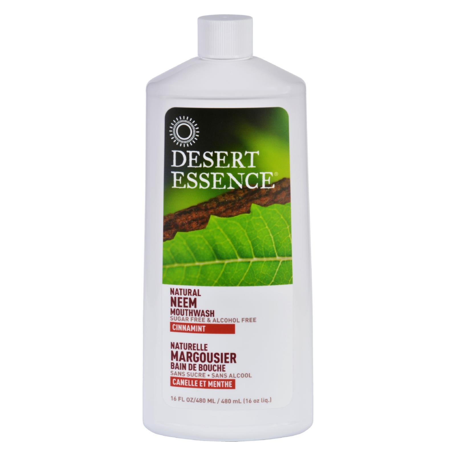 Desert Essence - Mouthwash - Natural Neem - Cinnamint - 16 oz - Image 2
