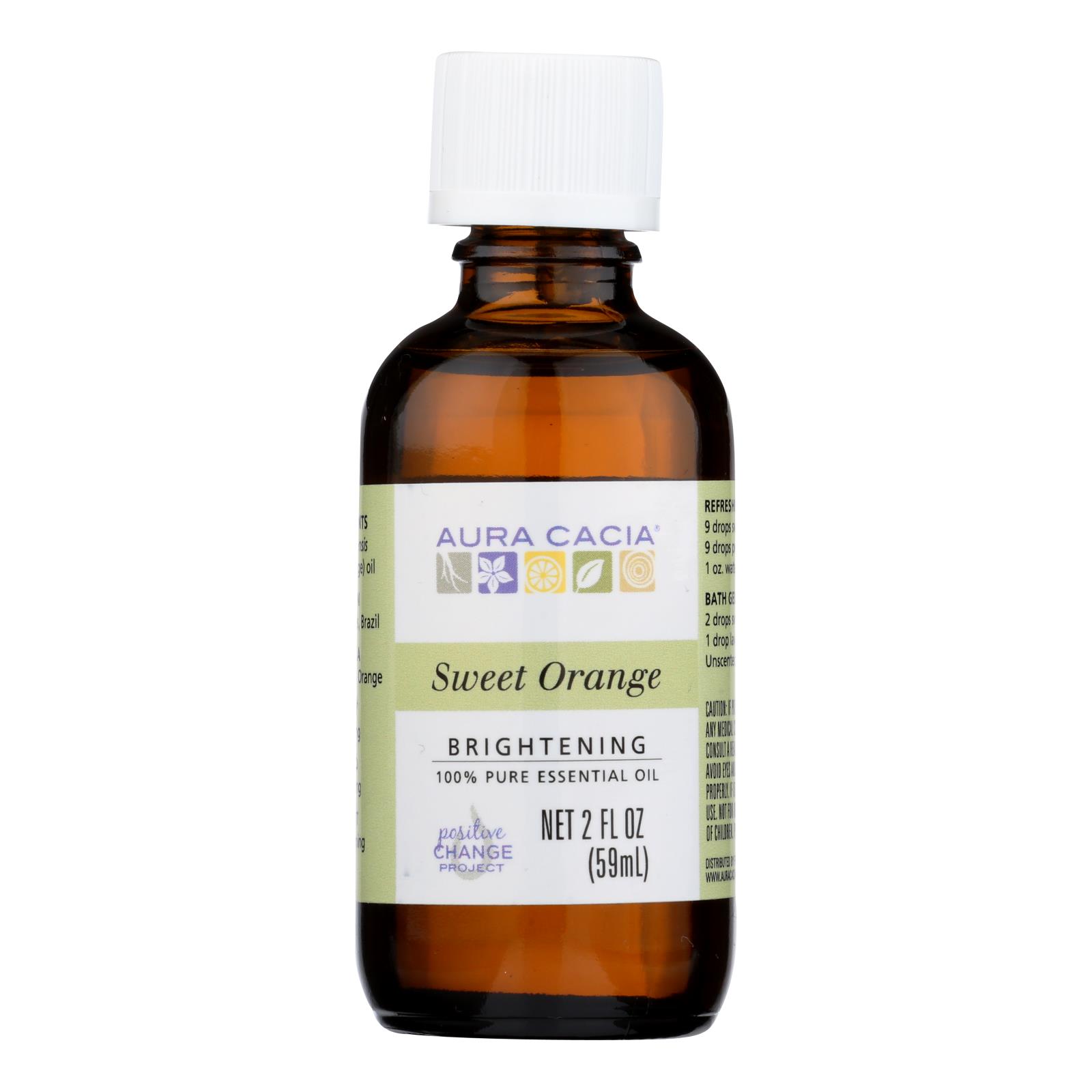 Aura Cacia - Essential Oil - Brightening Sweet Orange - 2 oz - Image 2
