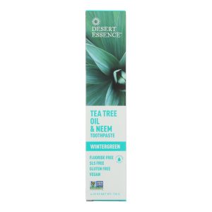 Desert Essence - Natural Tea Tree Oil and Neem Toothpaste Wintergreen - 6.25 oz