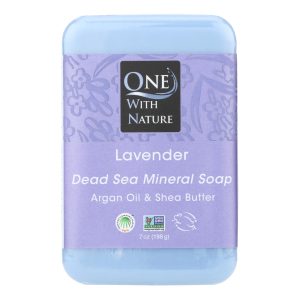 One With Nature Dead Sea Mineral Soap Lavender - 7 oz