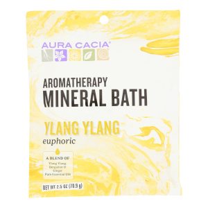 Aura Cacia - Aromatherapy Mineral Bath Euphoria - 2.5 oz - Case of 6
