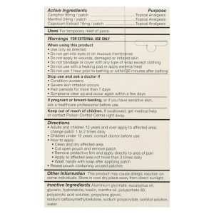 Tiger Balm Patch Display Center - Case of 6 - 5 Packs