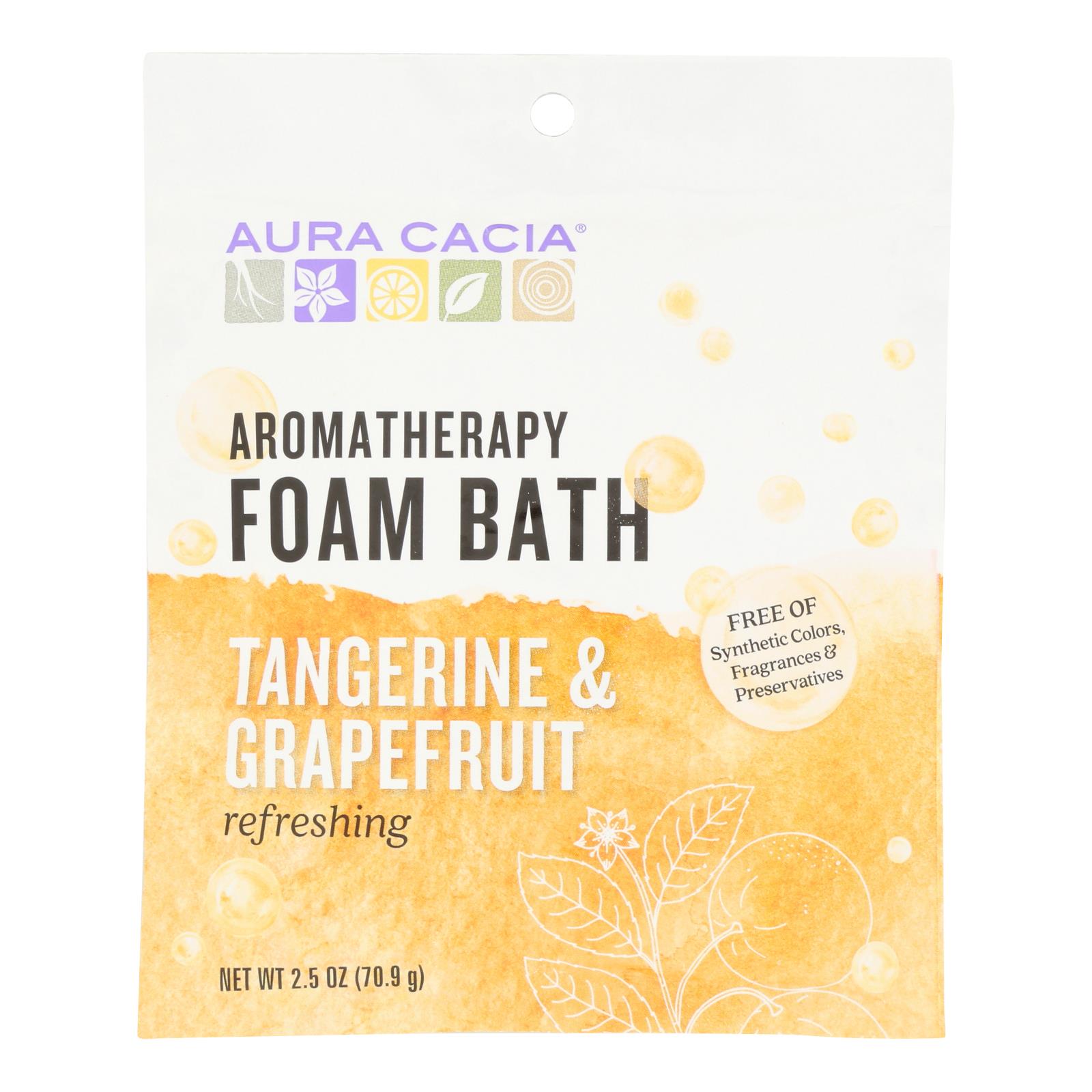 Aura Cacia - Foam Bath Refeshing Tangerine and Grapefruit - 2.5 oz - Case of 6 - Image 2