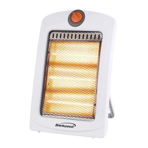 Brentwood Kool Zone H-Q1000W H-Q1000Q 1,000-Watt-Max Portable Quartz Space Heater, White