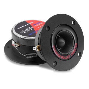 PYRAMID TWEETERS  (sold in pairs) BLACK DIE CASTBULLET STYLE; 300 WATT; 3.75"