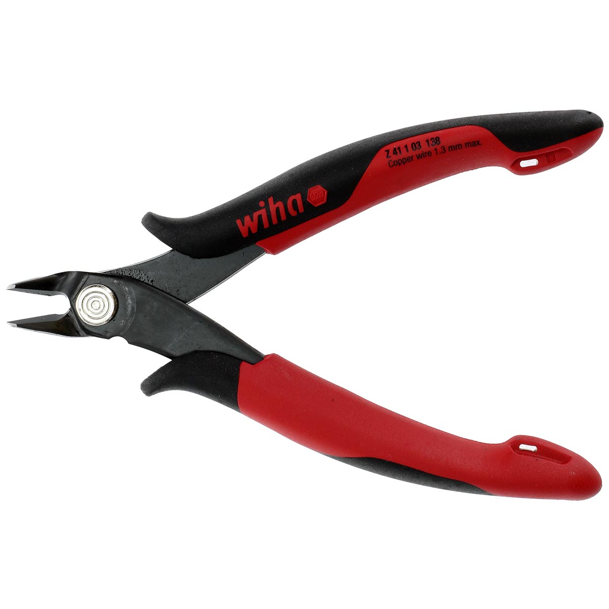 Wiha Precision Electronic Diagonal Cutters Full Flush Wide Pointed Head - Image 4