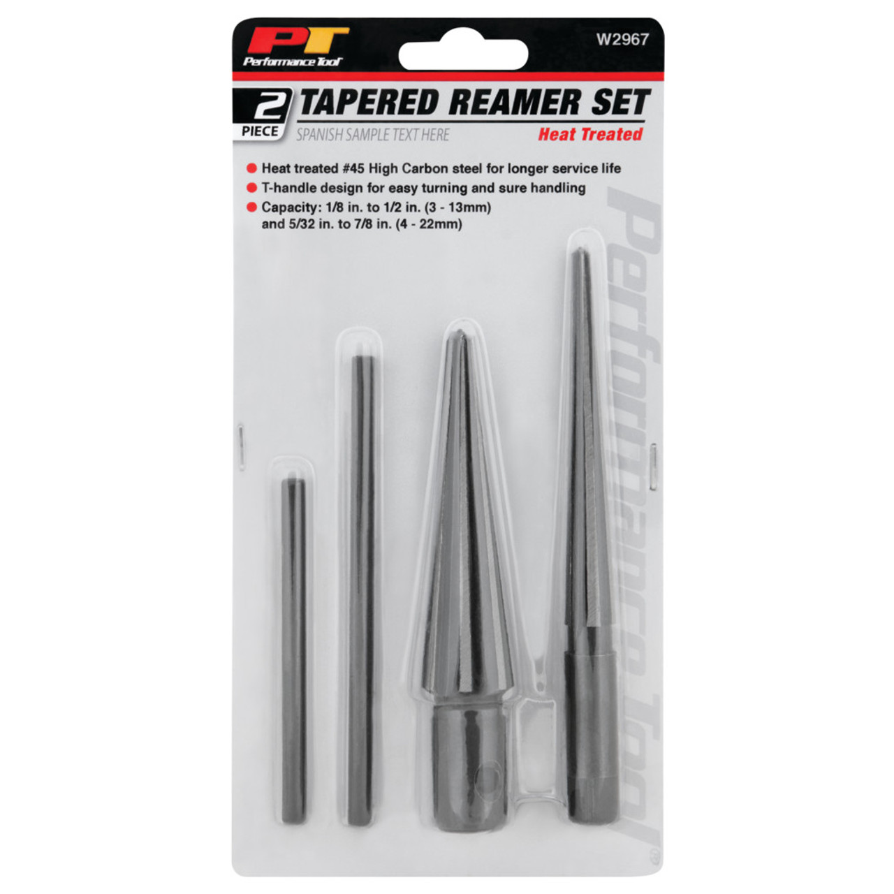 Performance Tool Tapered Reamer Set with T-Handle - Image 2