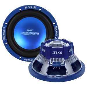 SUBWOOFER 8" PYLE BLUE WAVE 600 WATTS; DVC; 60oz MAGNET