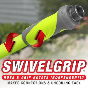 Flexzilla® SwivelGrip® Garden Hose 5/8" x 25' 3/4" - 11 1/2 GHT Fittings ZillaGreen®