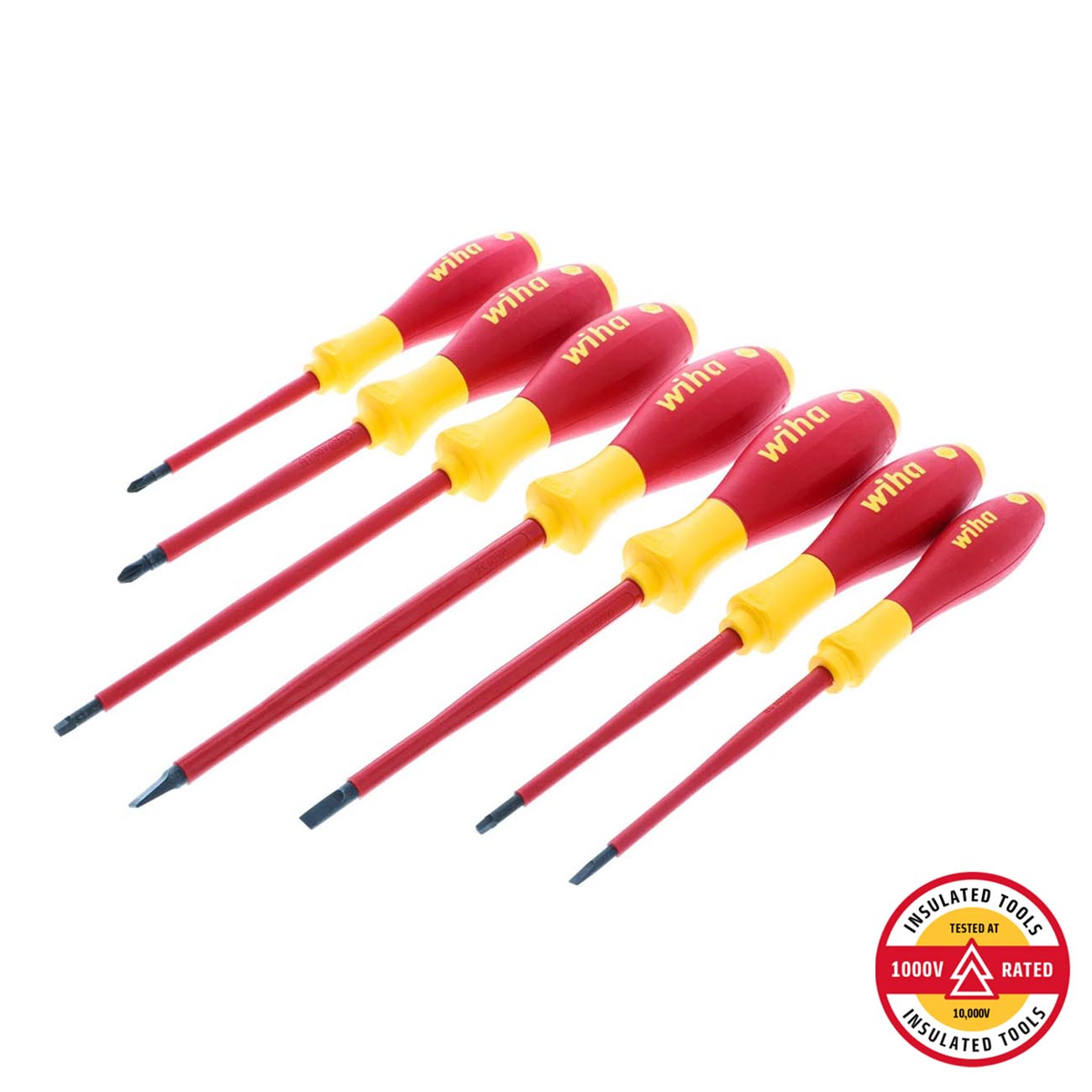 Wiha Insulated SoftFinish Screwdriver Set (7 Piece Set) - Image 2