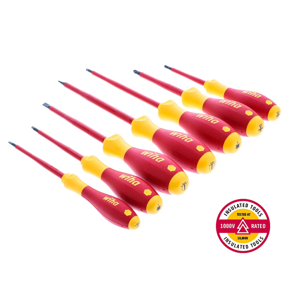 Wiha Insulated SoftFinish Screwdriver Set (7 Piece Set) - Image 3