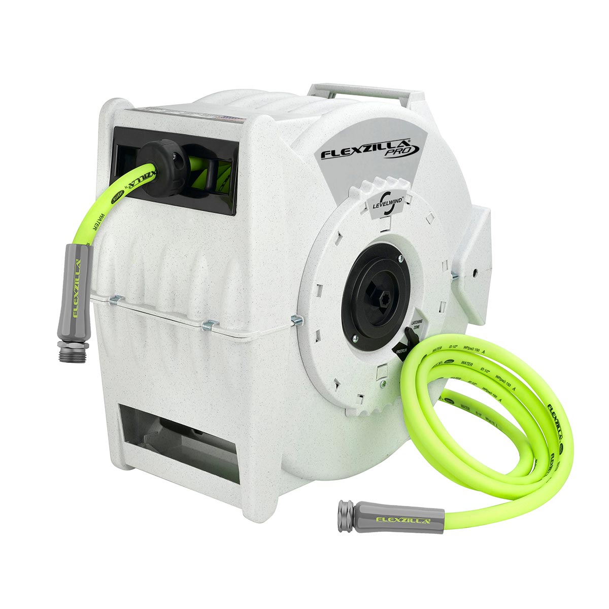 Flexzilla Retractable Water Hose Reel with Levelwind Technology 1/2" x 70' - Image 2