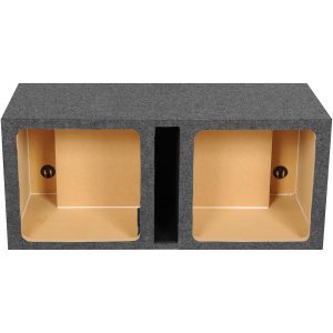 EMPTY WOOFER BOX DUAL 15" SQUARE;VENTED;MDF;QPOWER
