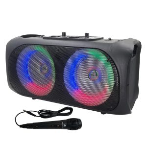 Maxpower Portable Dual 6.5” Woofers Bluetooth Karaoke Speaker